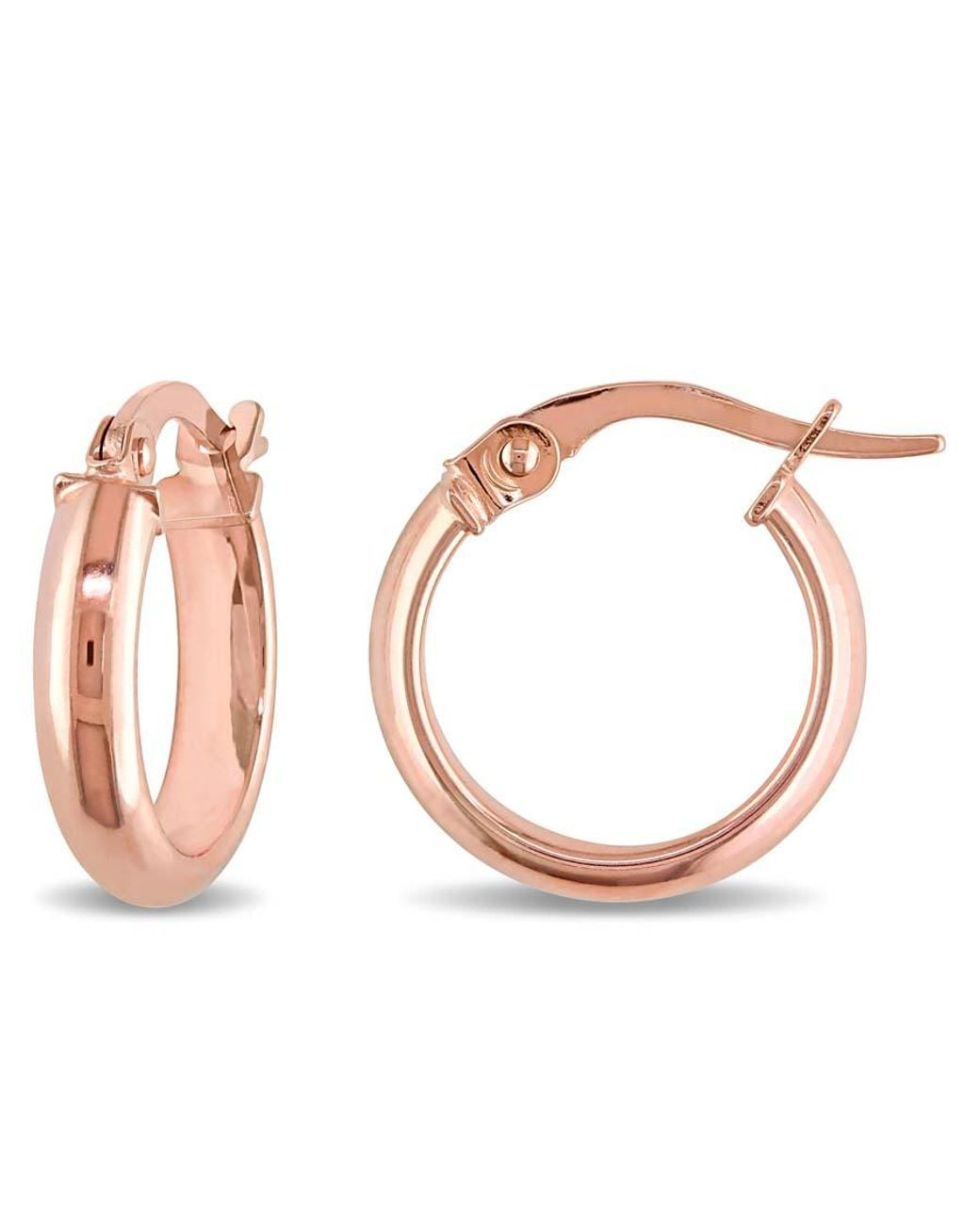 Amour White Hoop Earrings for men