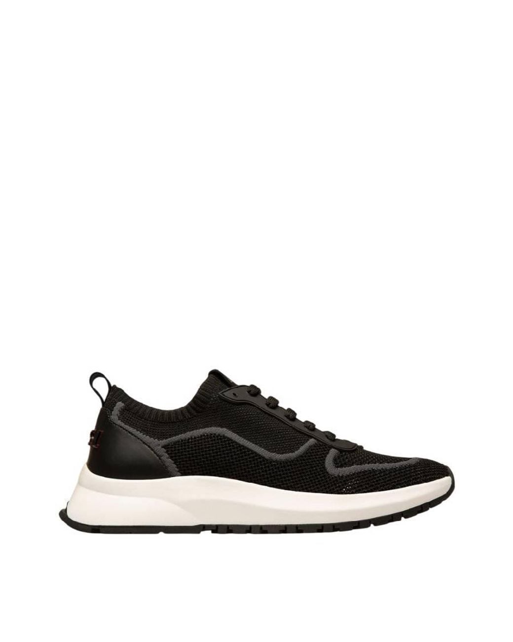 Bally Black Davyn Mesh And Leather Sneakers for men