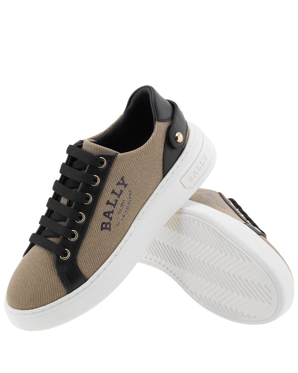 Bally Brown Lift Synthetic Canvas Low-Top Sneakers, Brand Size 35 Us Size 4.5 for men