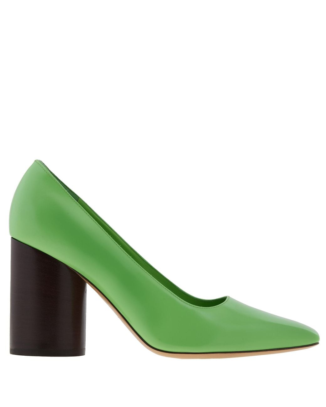 Ferragamo Green Ferragamo Pamela Patent Leather Pumps, Size 7 C
