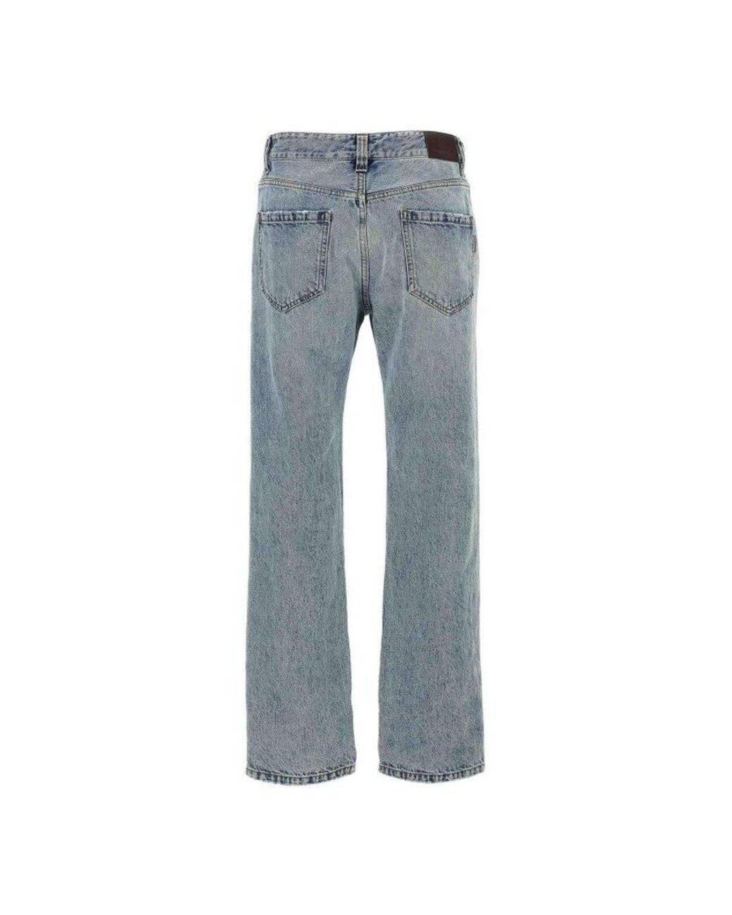 Brunello Cucinelli Blue Light Straight Trousers, Brand Size 38 (Us for men