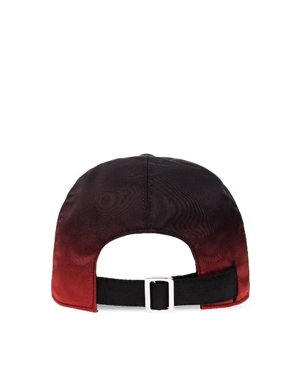 Ferragamo Red Logo-Applique Baseball Hat for men
