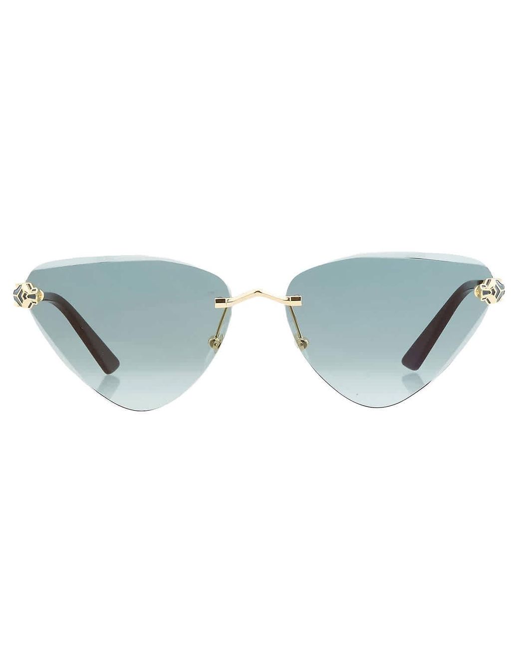 Cartier Panther Square Acetate Sunglasses in Black | Lyst