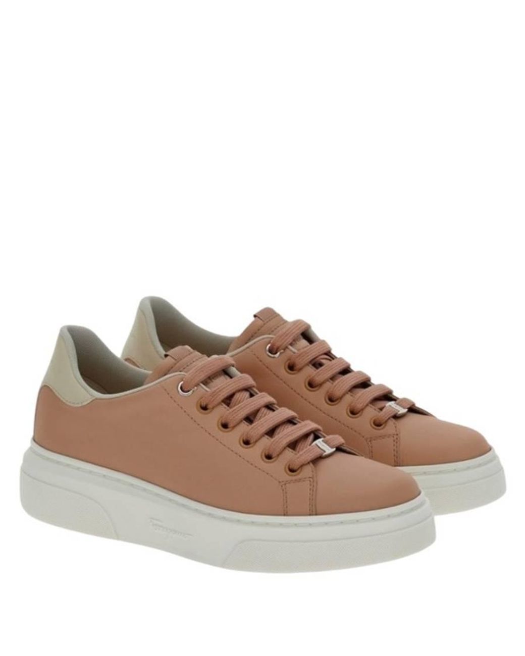Ferragamo Brown Cassina Mini Vara Ornament Sneaker for men