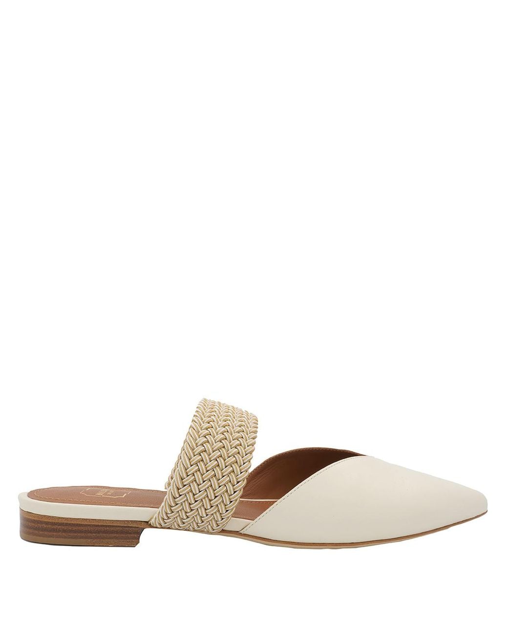 Malone Souliers Natural Ladies Cream Maisie Flat, Brand Size 36 Us