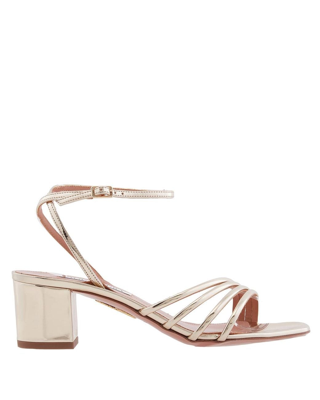Aquazzura Multicolor Latour 50 Metallic Leather Sandals