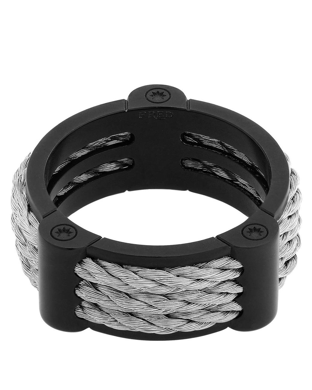 Fred Black Force 10 Large Model Ring for men