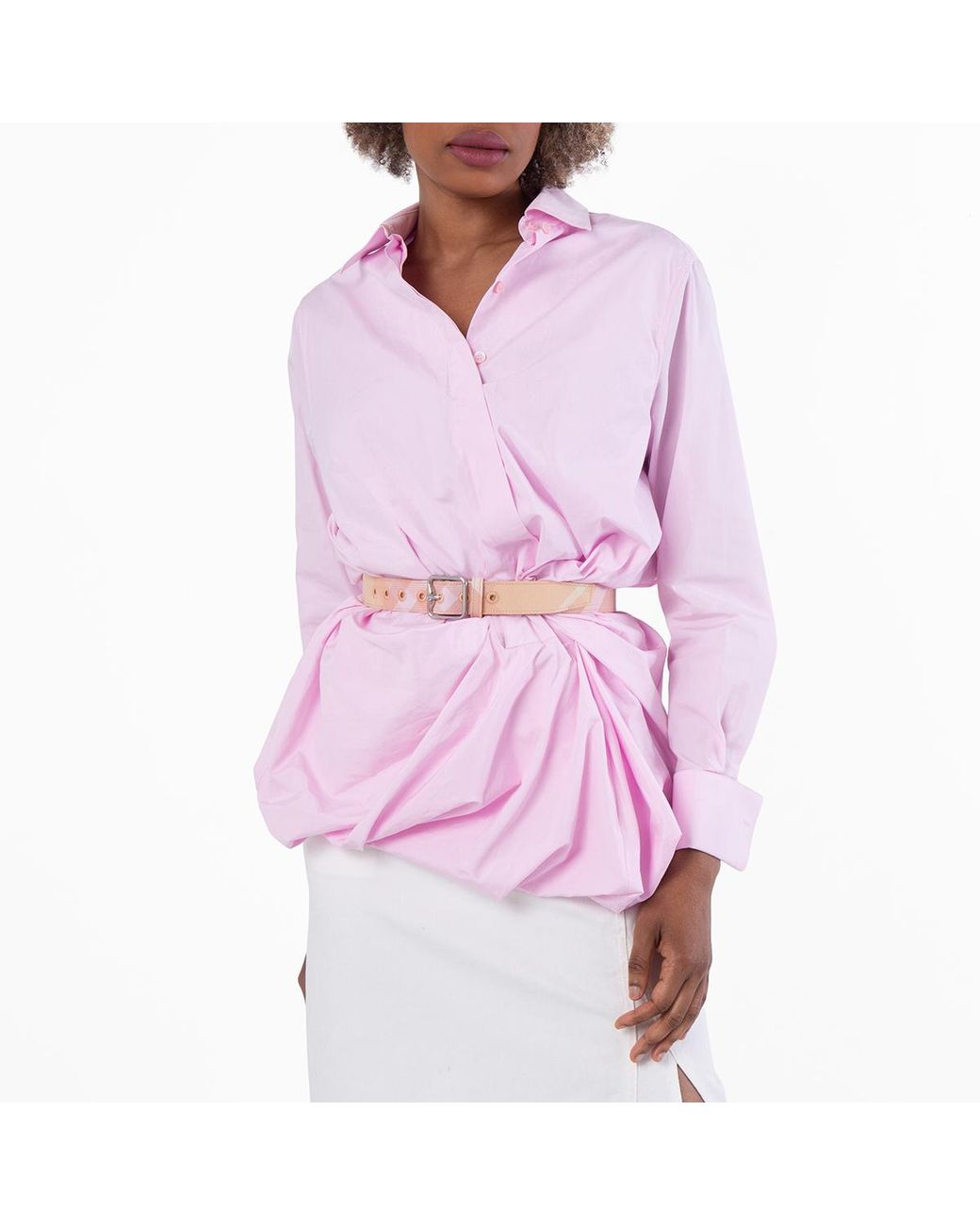 Burberry Pink Check Pattern B Buckle Belt for men