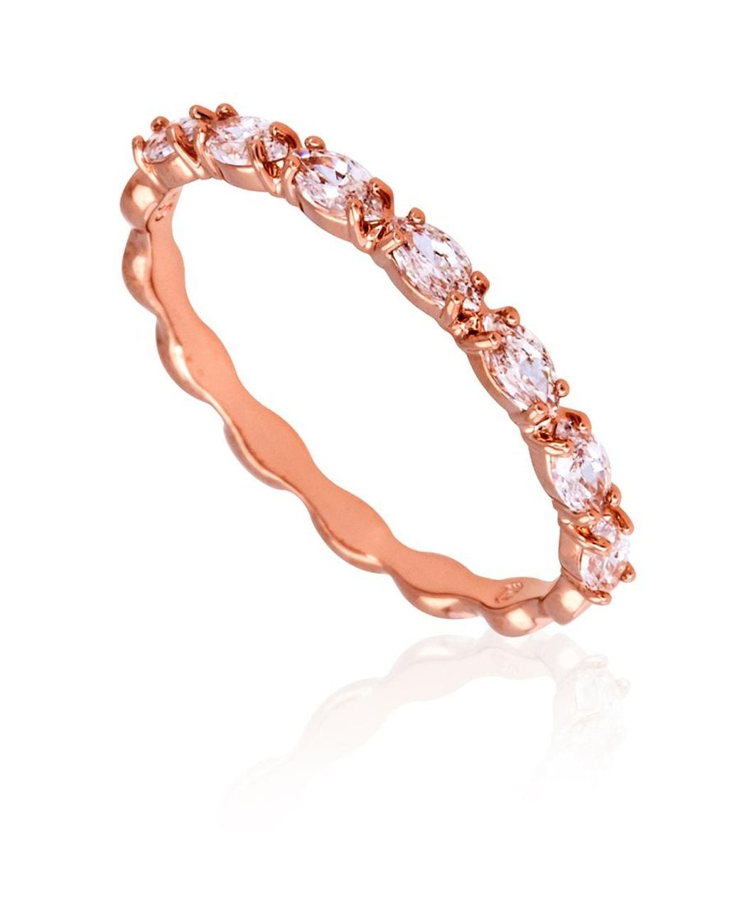 Swarovski Metallic Vittore Band Ring Rose Shiny, Size 50 for men