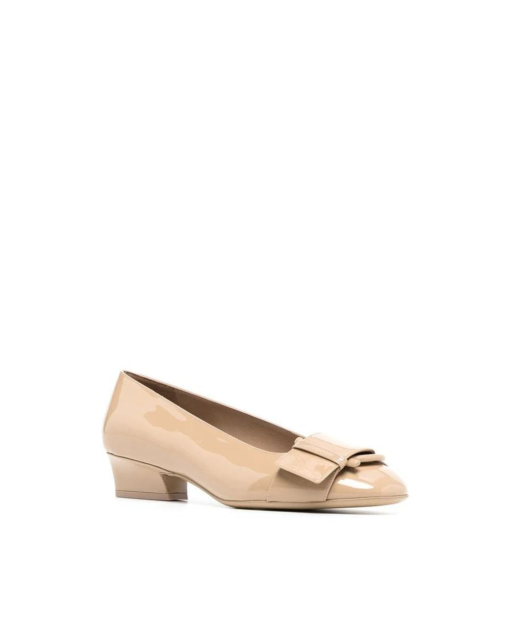 Ferragamo Natural Ladies Heels, Us