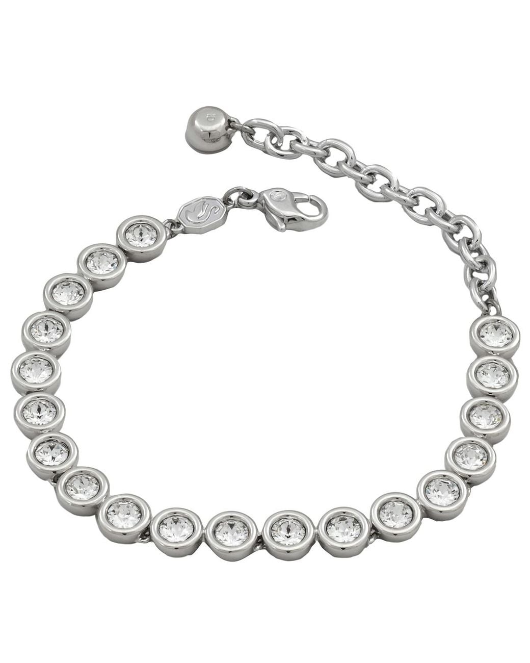 Swarovski Metallic Rhodium Plated Imber Tennis Bracelet for men