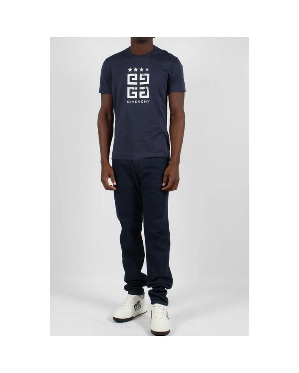 Givenchy Blue Classic Slim Fit Pants_Indigo for men
