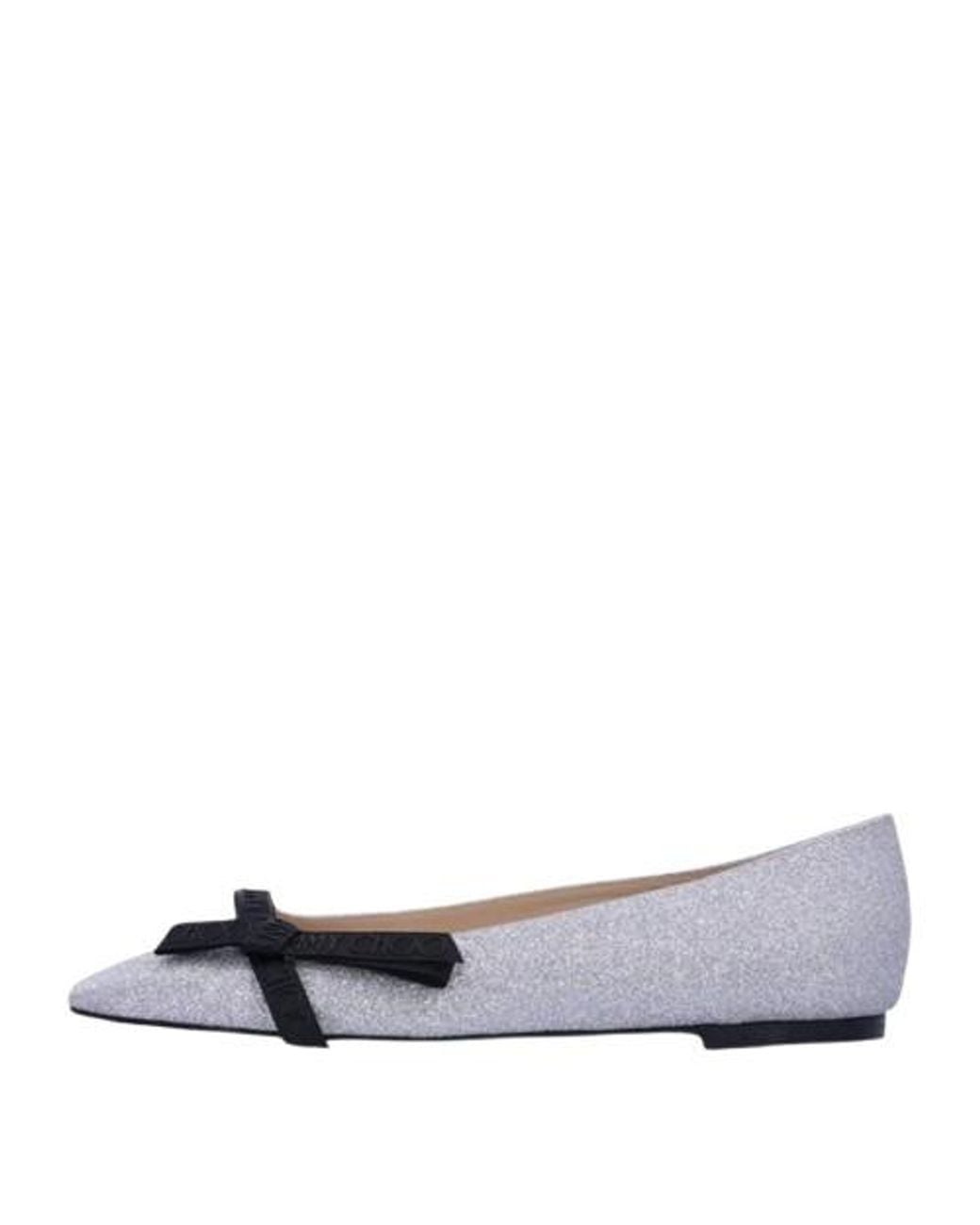 Jimmy Choo Multicolor Veda Glitter Ballerina Flats, Brand Size 34.5 Us