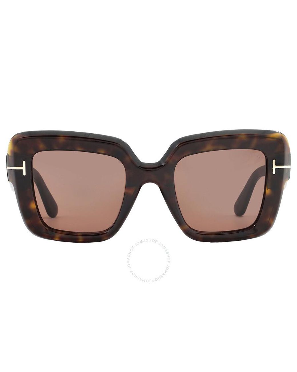 Tom Ford Esme Brown Square Sunglasses Ft1157 52j 50 | Lyst