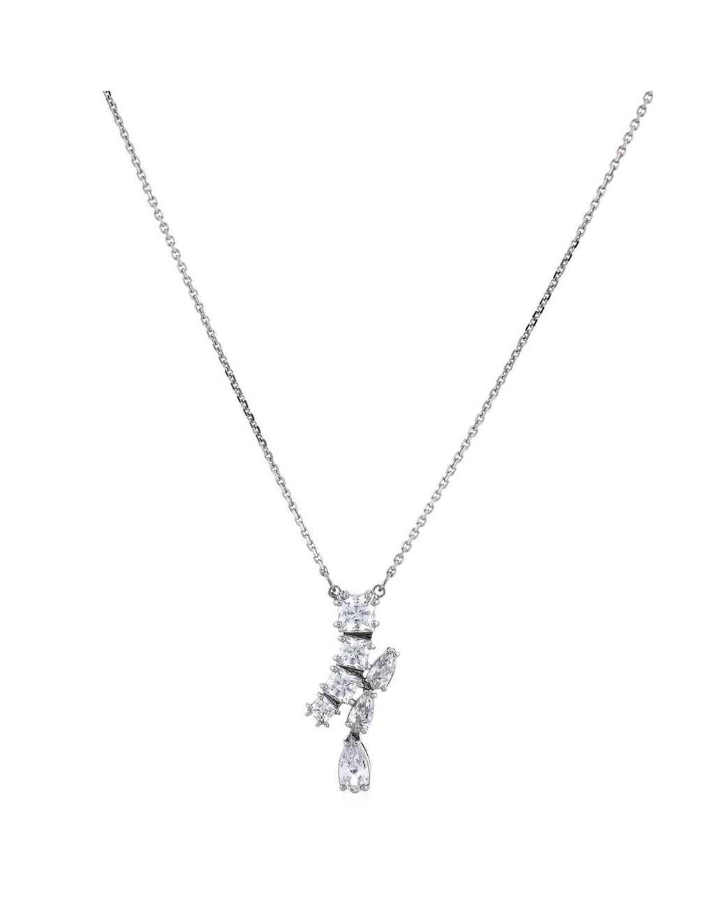 Swarovski Metallic Matrix Pendant Motif Rhodium Shiny