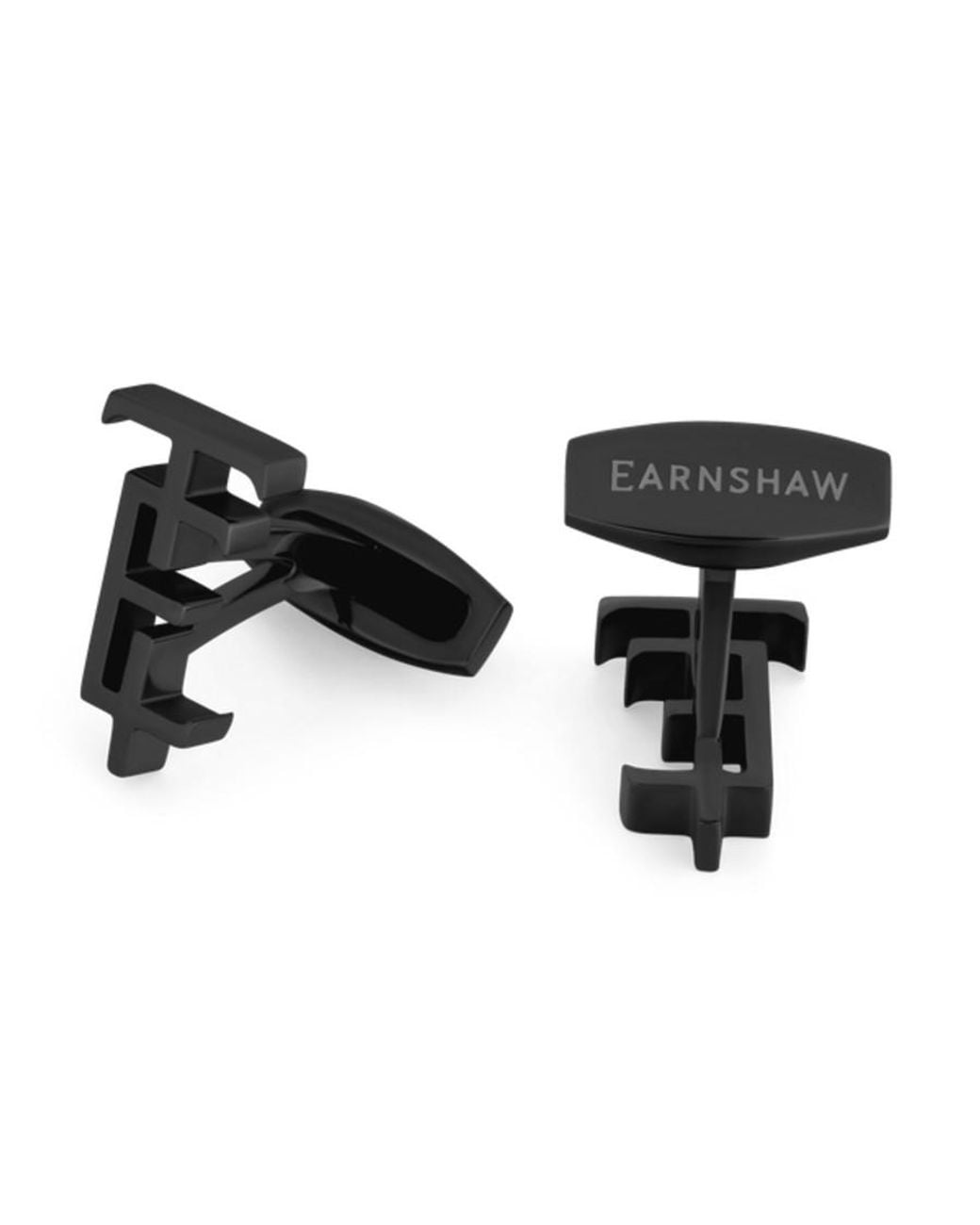 Thomas Earnshaw Black Celestial Monogram Cufflink for men