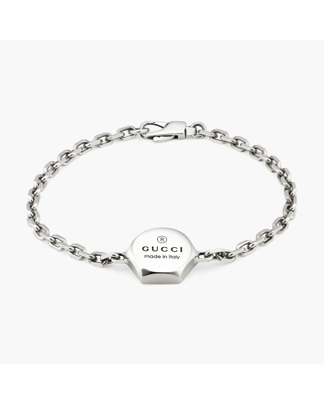 Gucci Metallic Trademark Hexagon Chain Bracelet