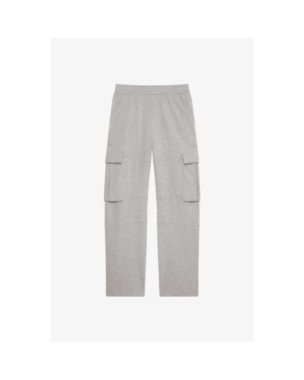Givenchy Gray Jersey Cargo Pants_Heather for men