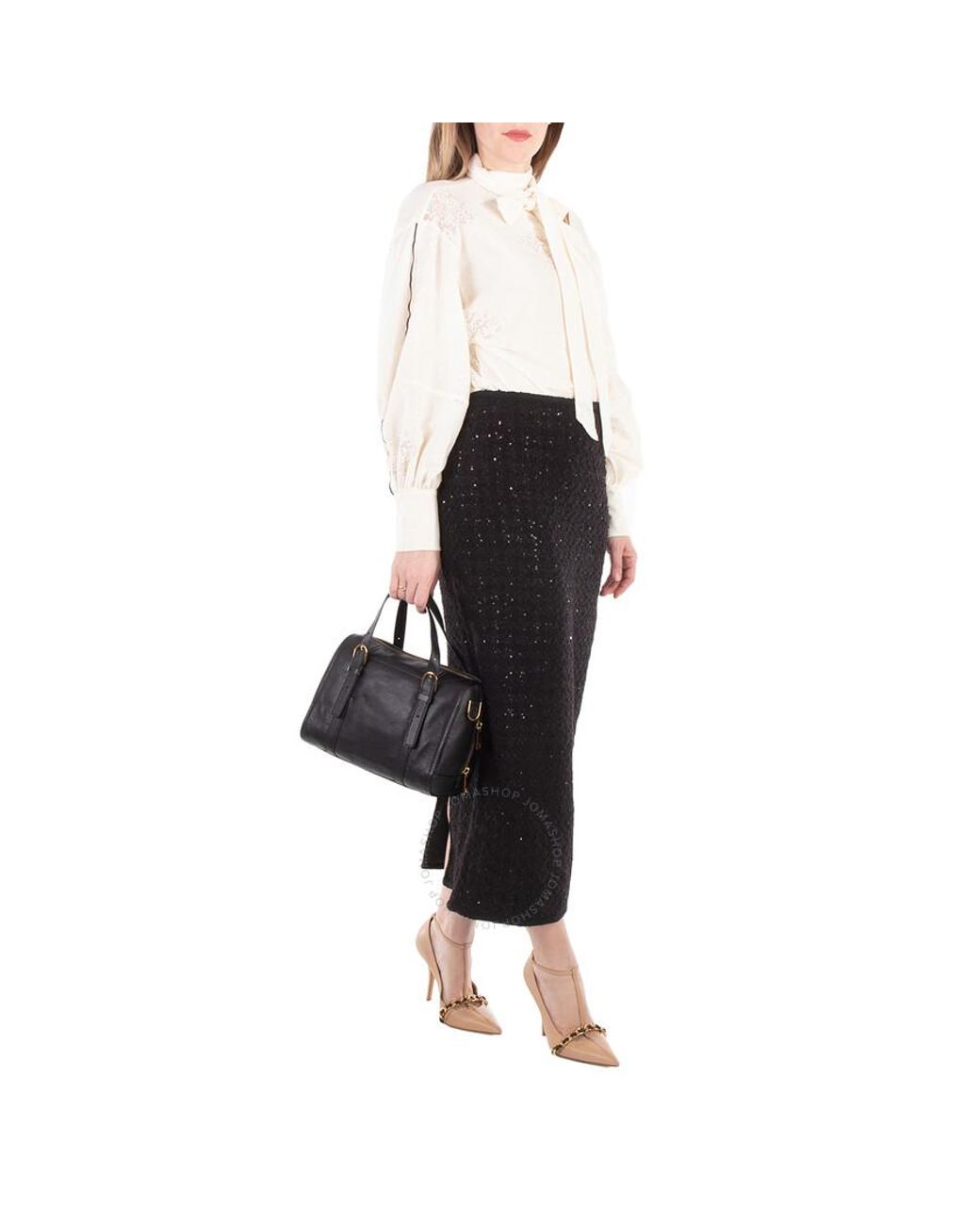 FOSSIL Sac à épaule bandoulière noir pour femme - Carlie Satchel 198041