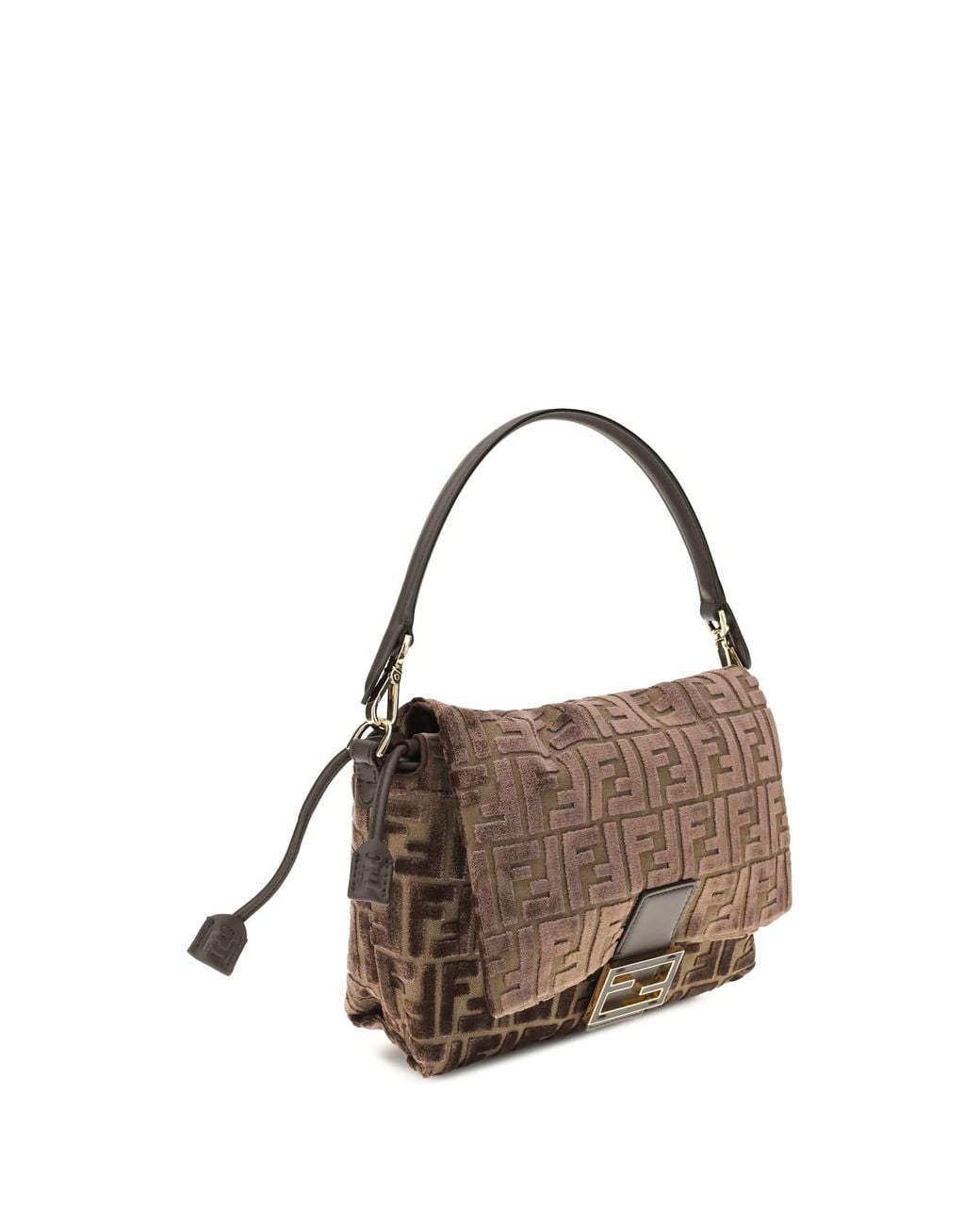 Fendi Brown Medium Mamma Baguette Shoulder Bag