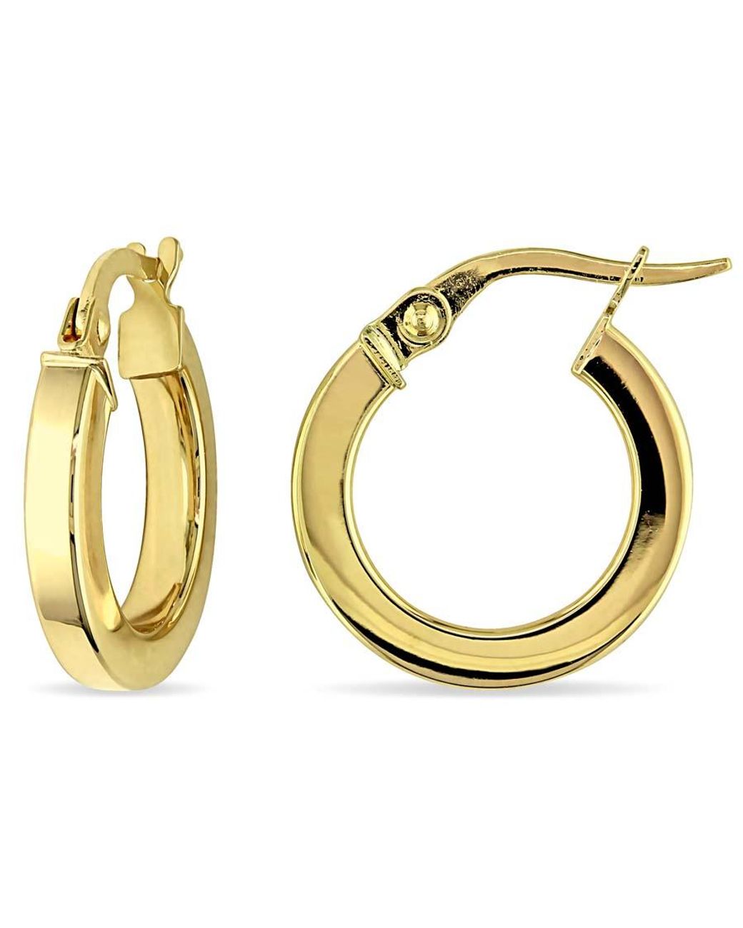 Amour Metallic Hoop Edged Earrings for men