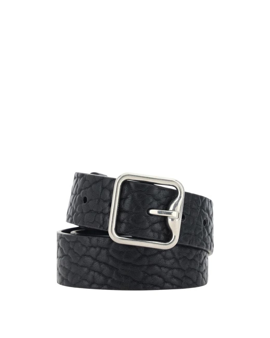 Burberry Black B-Buckle Leather Belt, Cm 36 Inch for men