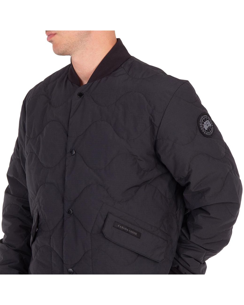 Canada Goose Blue Boswell Reversible Quilted Bomber Jacket for men