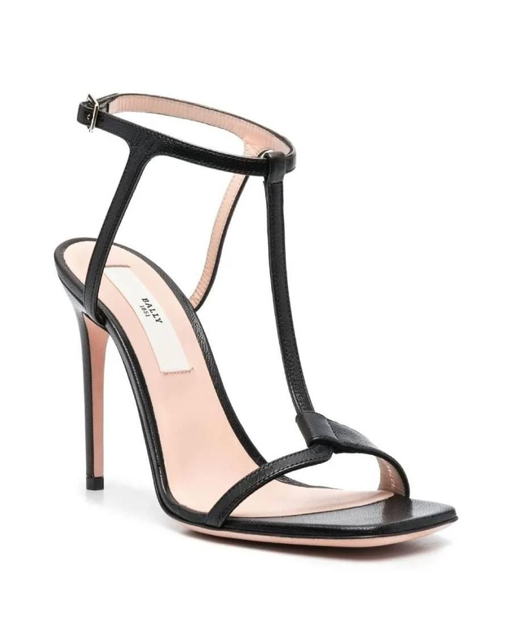 Bally Black Natalia Strappy Leather Sandals, Brand Size 36.5 Us