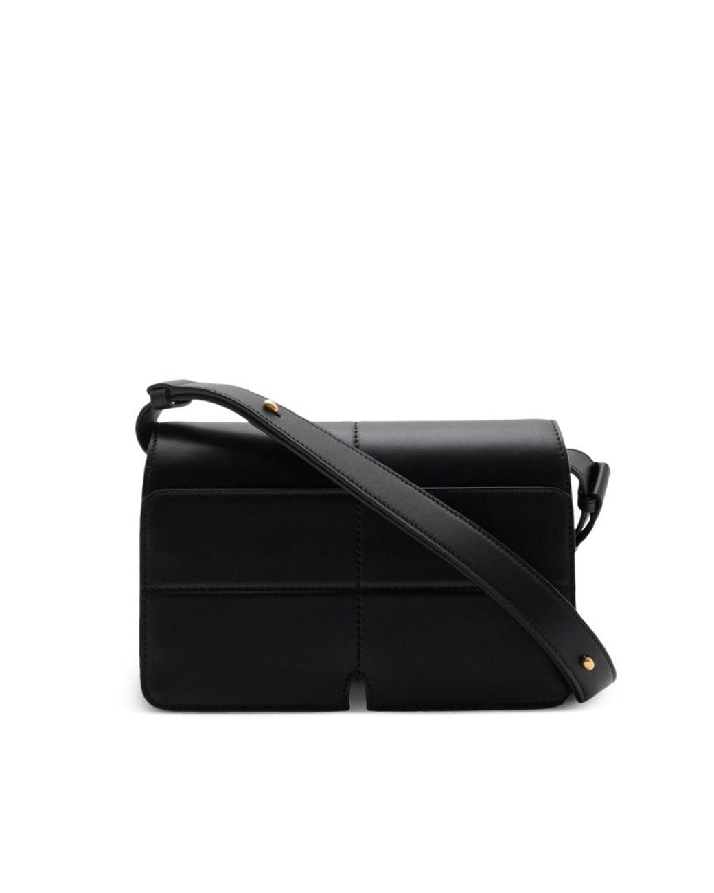 Burberry Black Calf Leather Equestrian Knight Snip Shoulder Bag