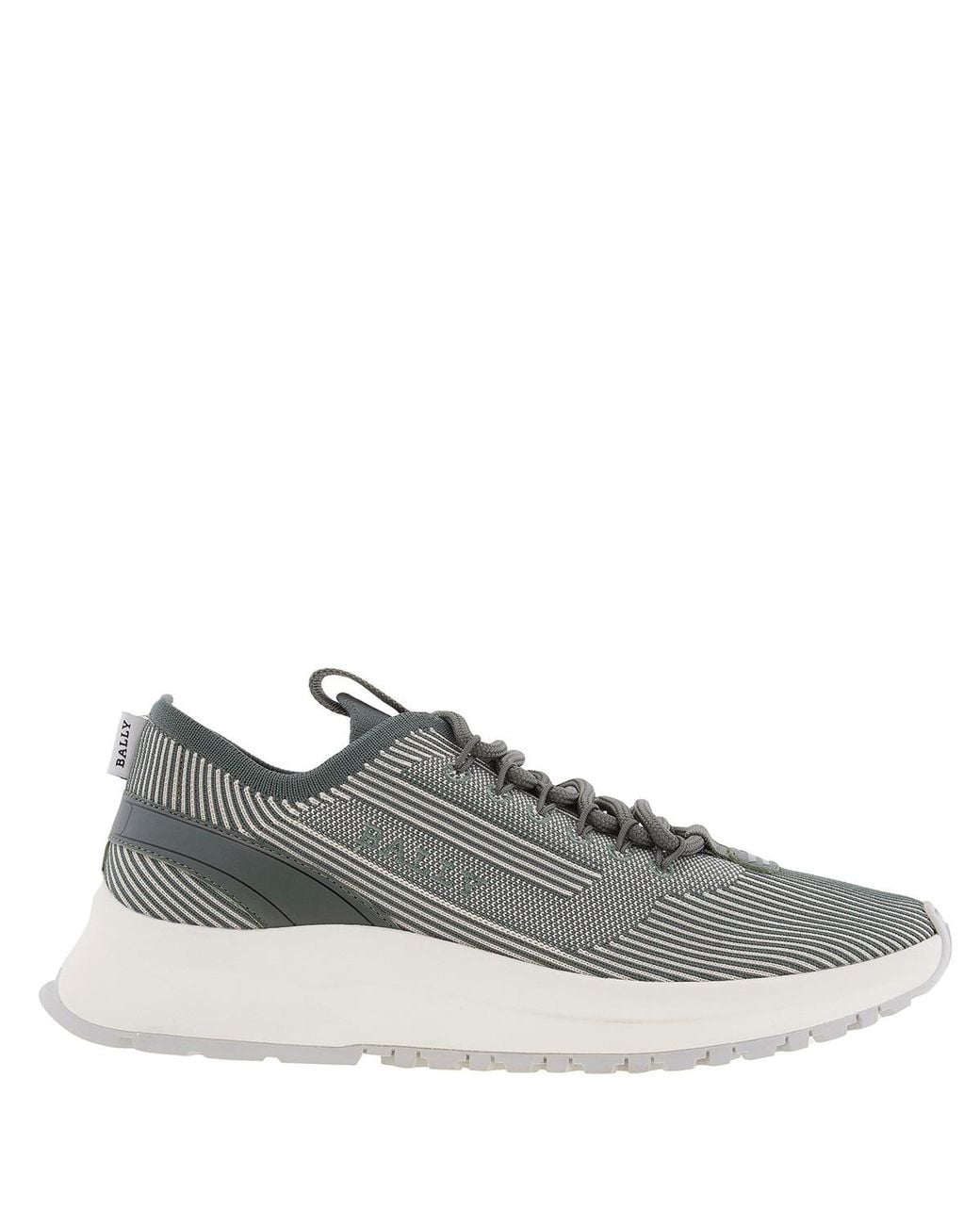Bally Gray Dean Stripe Detailed Sneakers, Brand Size 6.5 Us Size 7.5 for men