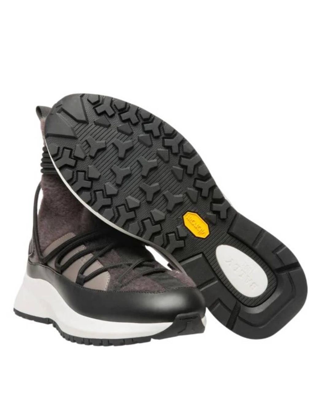 Bally Brown Dalyla Cashmere And Leather Sneakers, Brand Size 37 Us for men