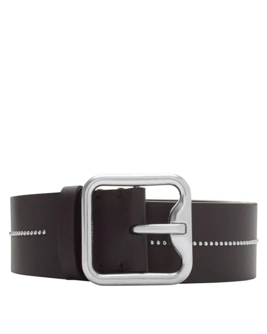 Burberry Brown Studded 35 Leather Belt for men