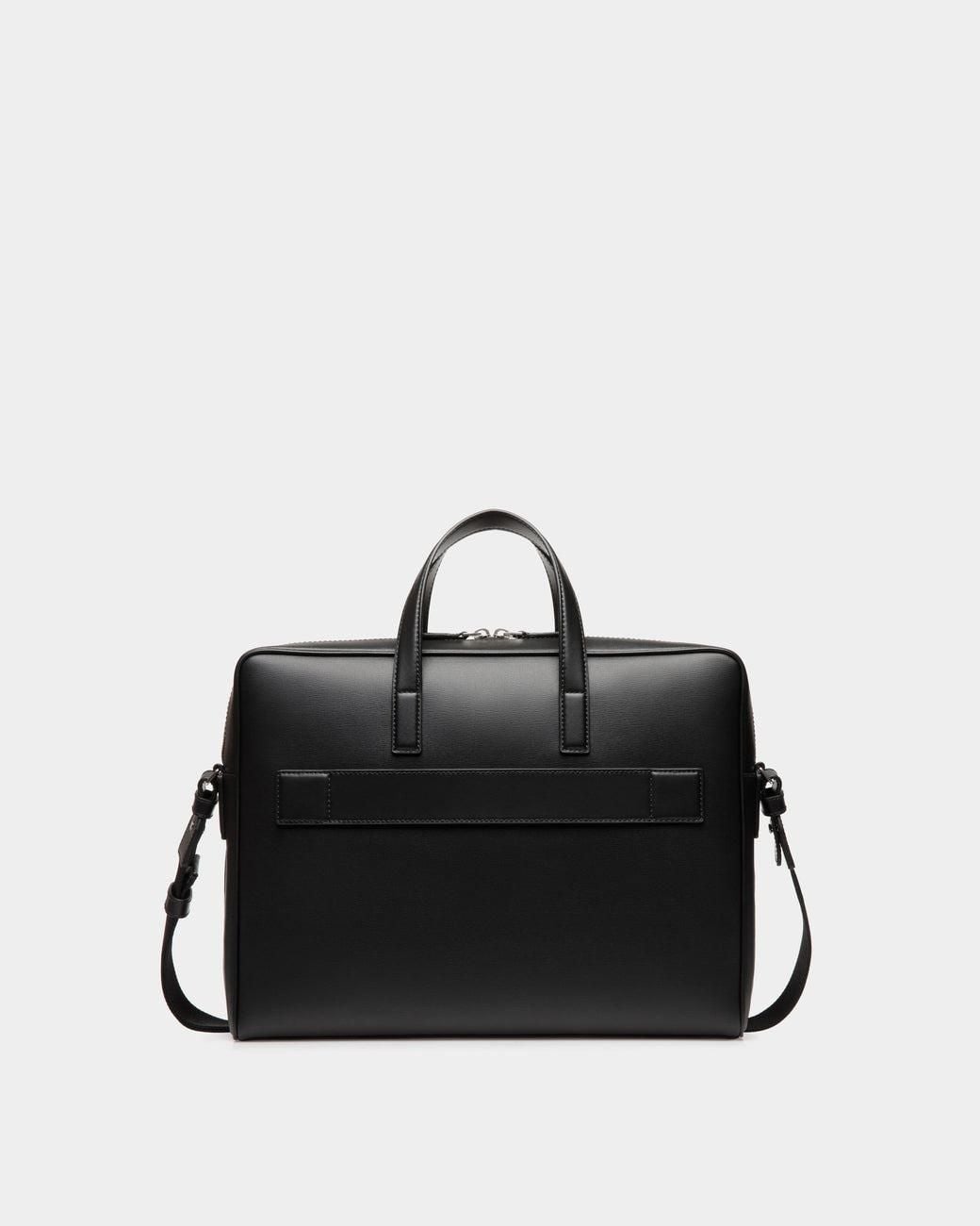 Bally Black Mythos Bovine Leather Briefcase for men