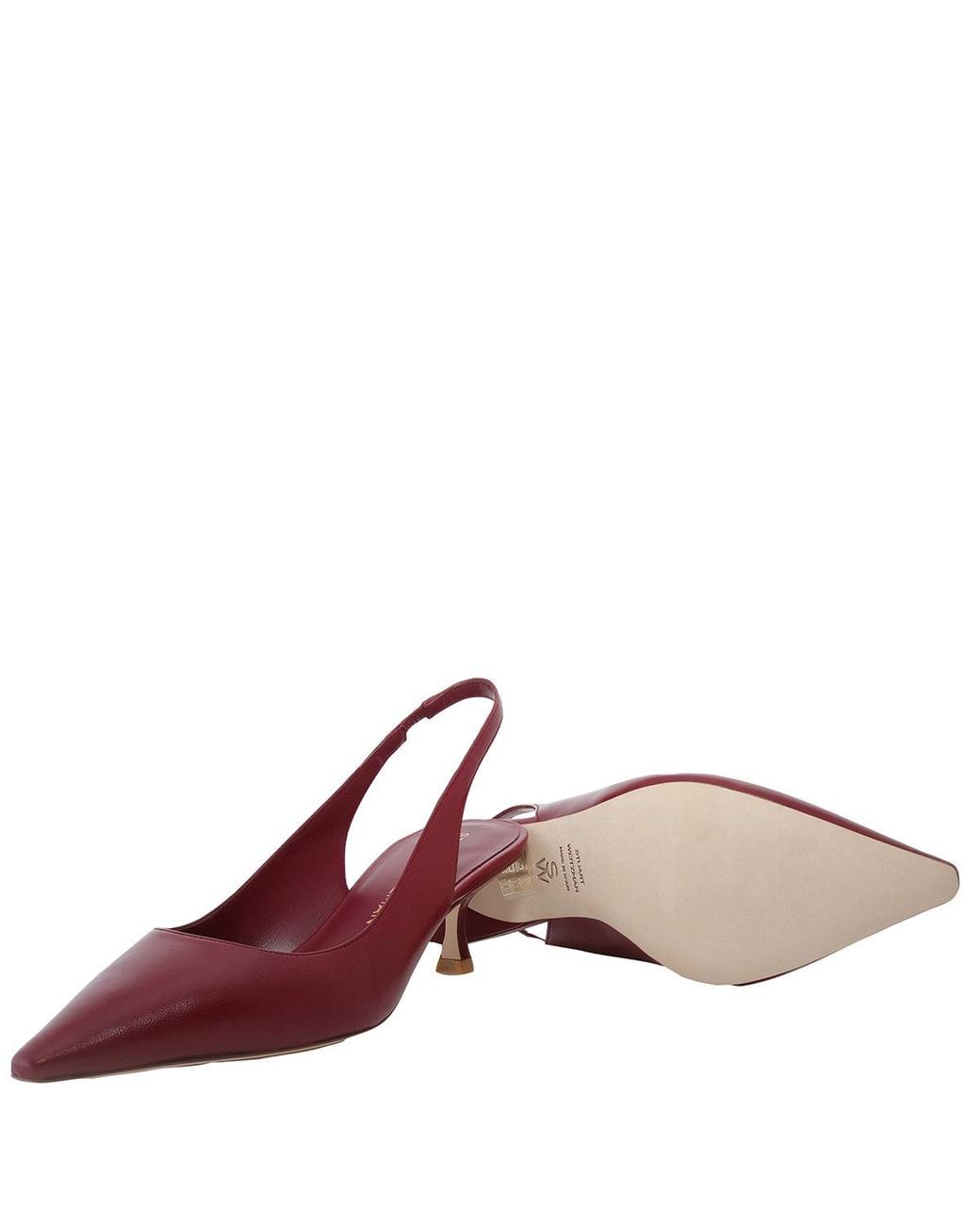 Stuart Weitzman Red Naomi 50 Slingback Pumps