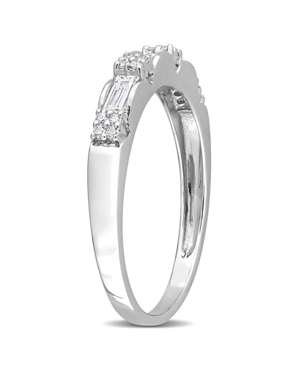 Amour Metallic 1/2 Ct Dew Created Moissanite Anniversary Ring for men