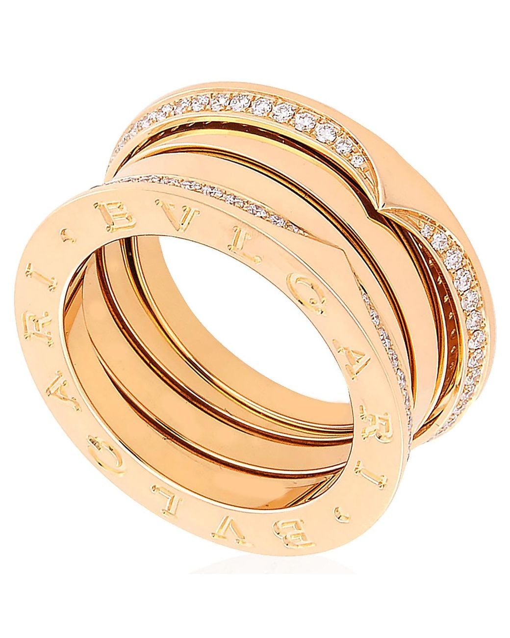 BVLGARI Metallic 18 Kt B.Zero1 Three-Band Ring