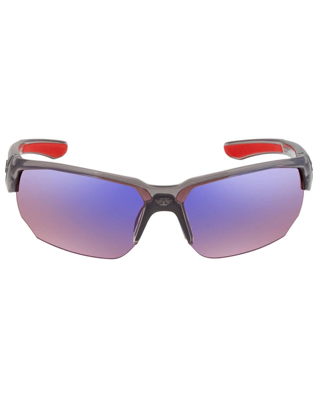 Under Armour Playmaker Jr Sunglasses with Transparent Grey Frame and Green  Lens