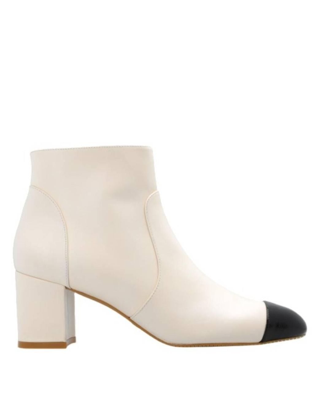 Stuart Weitzman White Yuliana 60 Ankle Boots