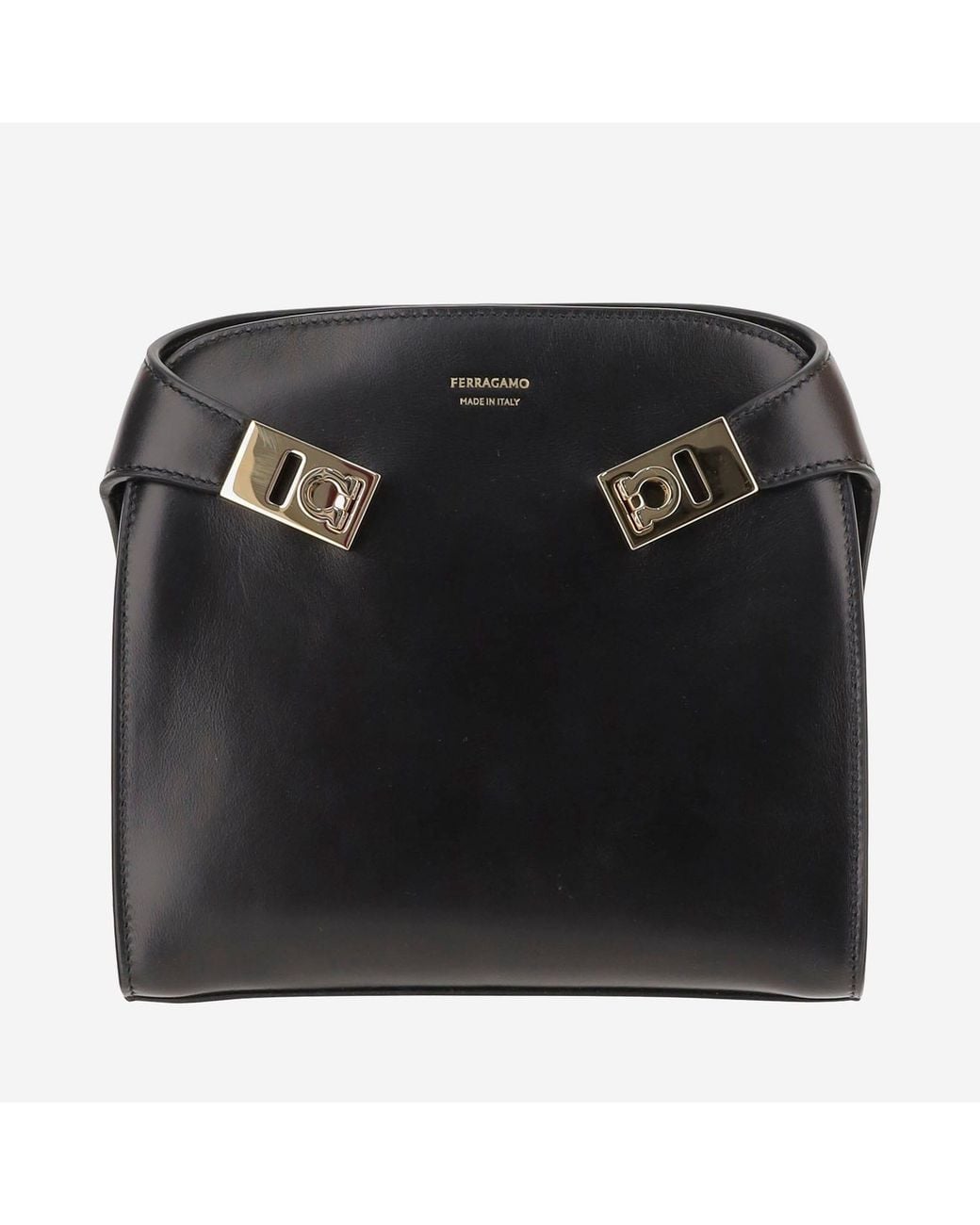 Ferragamo Black Hug Bb Leather Bag for men