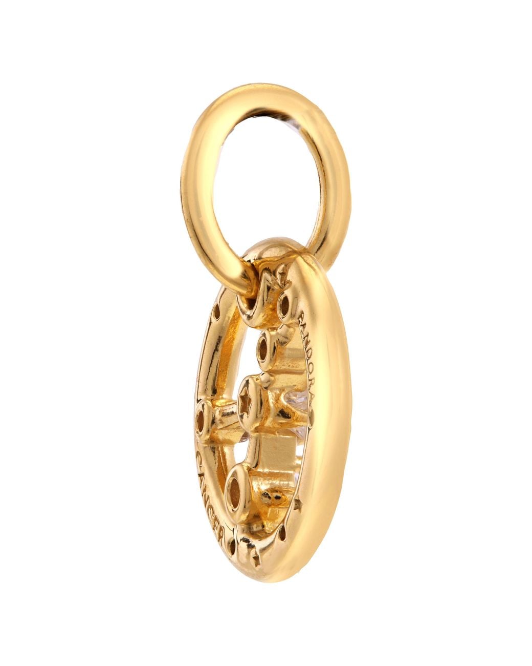 Pandora Metallic Cancer Zodiac 14K-Plated Dangle Charm for men