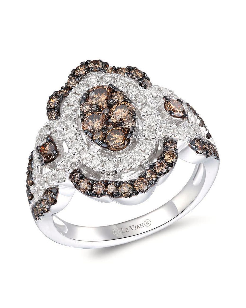 Le Vian Metallic Ladies Chocolate Scallops Rings Set for men