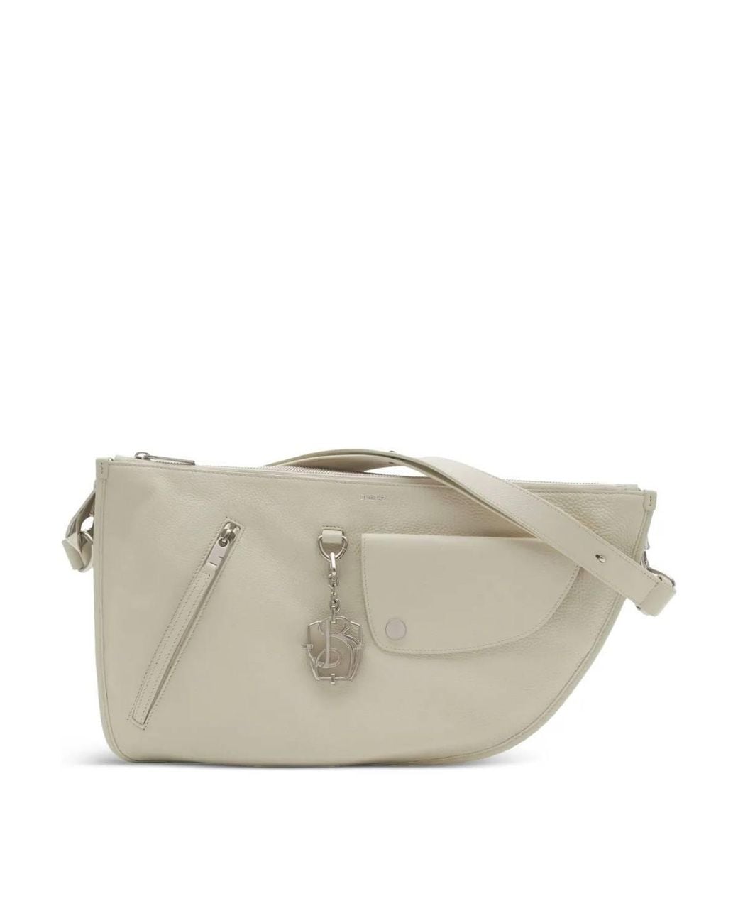 Burberry Gray Shield Twin Shoulder Bag