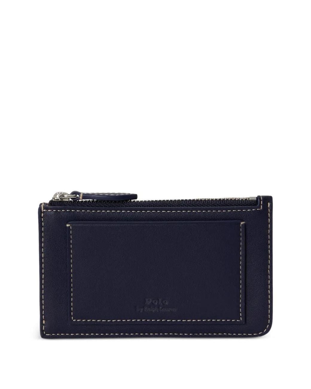 Polo Ralph Lauren Blue Polo Bear Leather Card Case for men