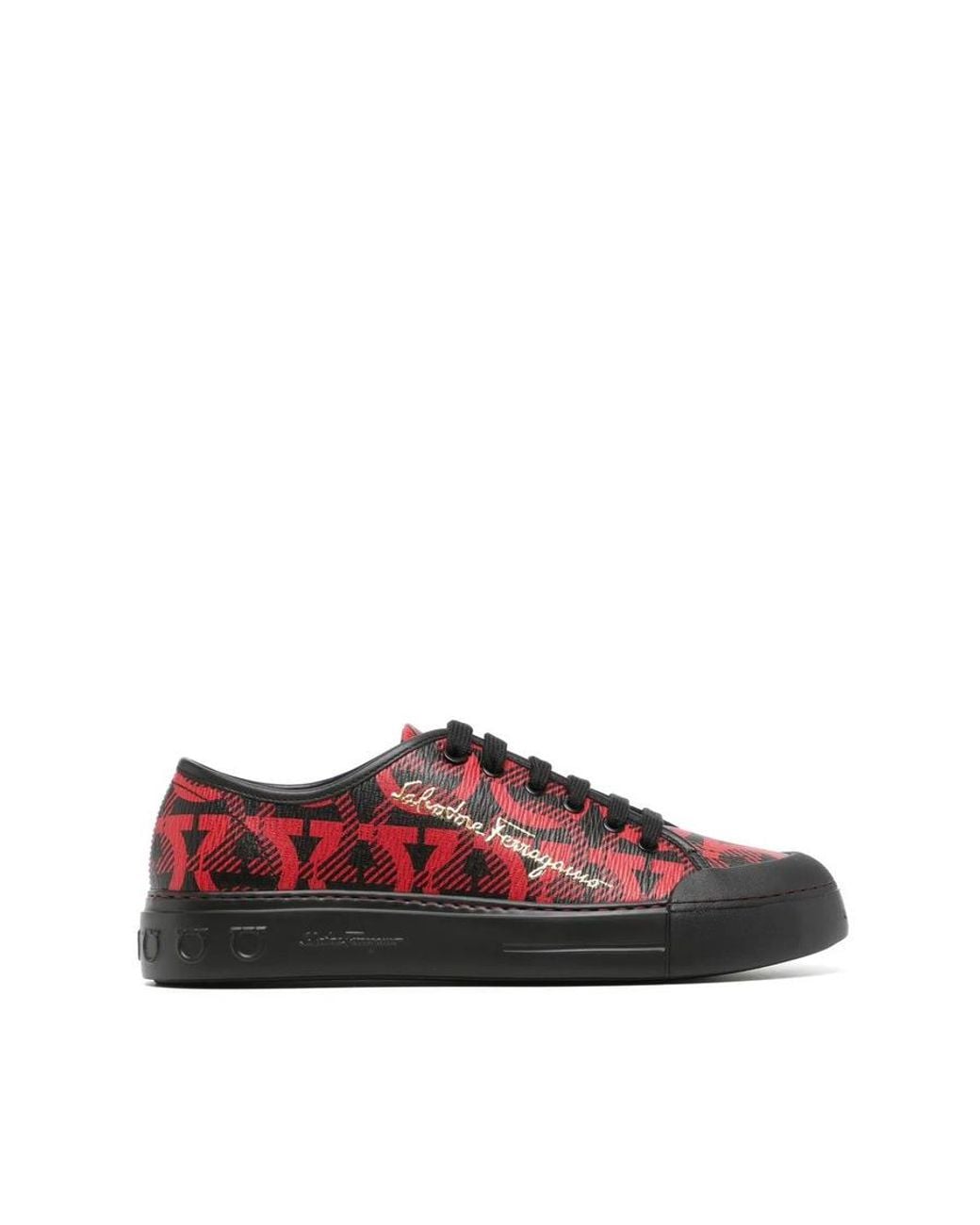 Ferragamo Red Sneakers, Us for men