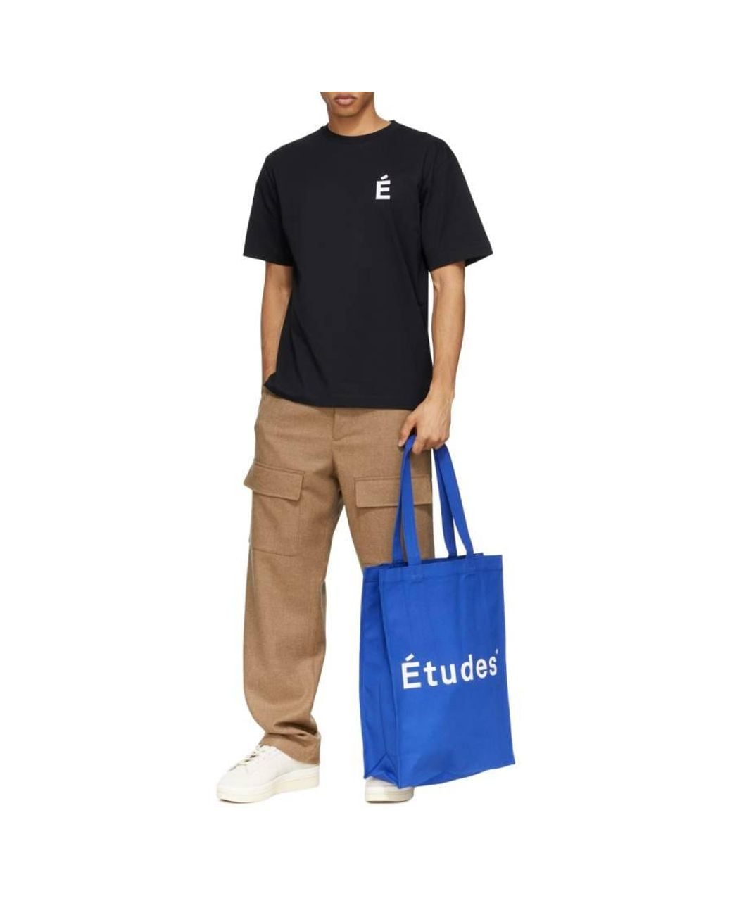 Etudes Studio Blue November Organic Cotton Tote Bag for men
