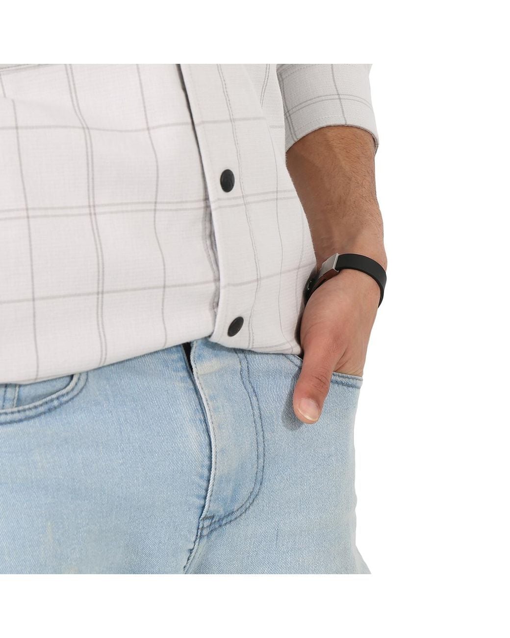 Montblanc Black Stainless Steel Leather Bracelets for men