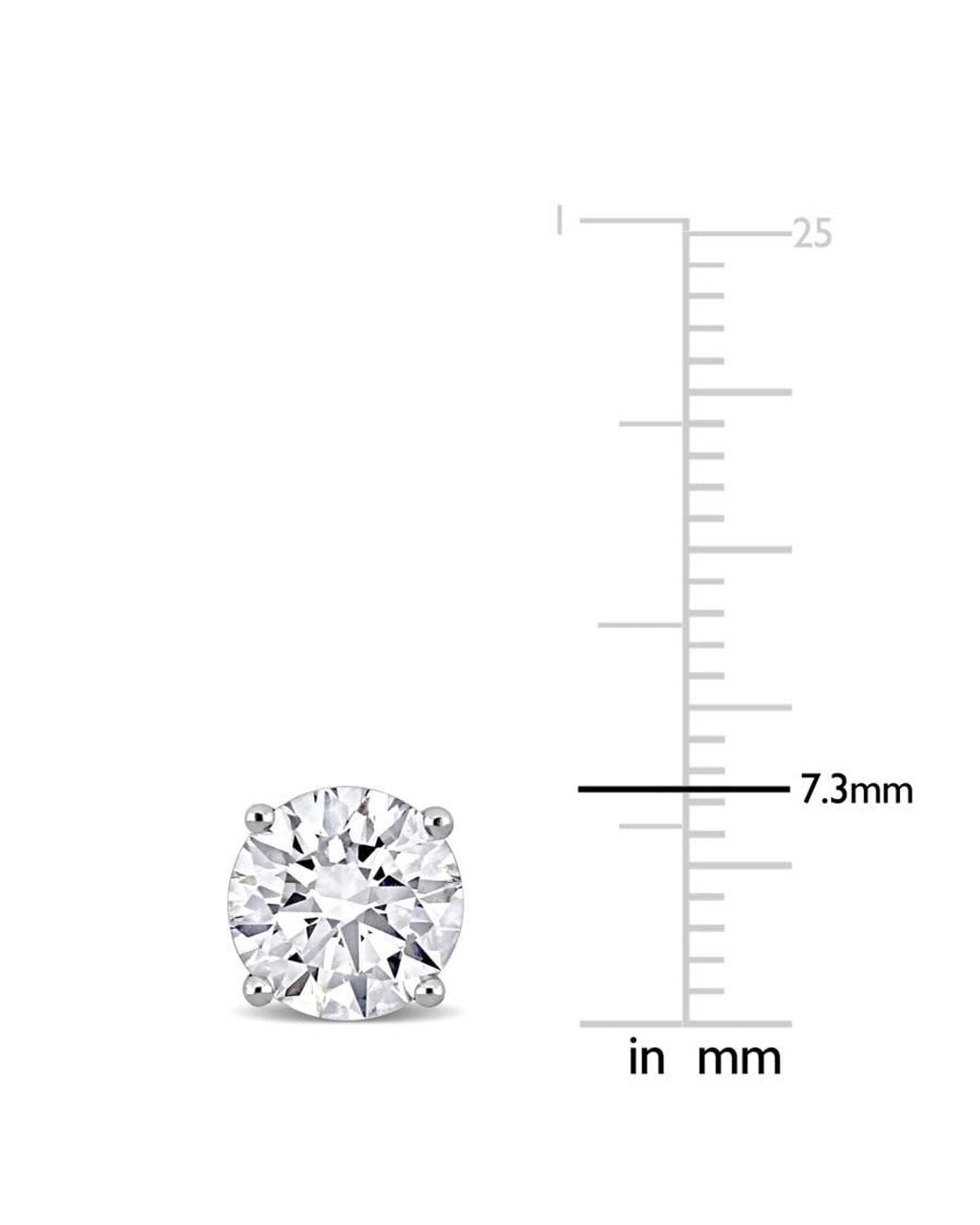 Created Forever Metallic 3Ct Tw Lab-Grown Diamond Martini-Style Stud Earrings for men