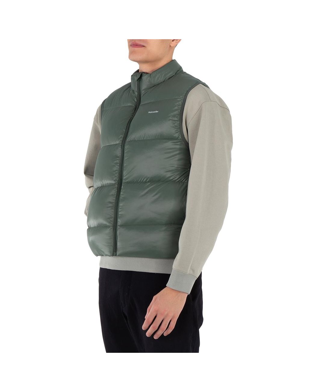 Holzweiler Green Dark Shiny Daff Down Vest for men