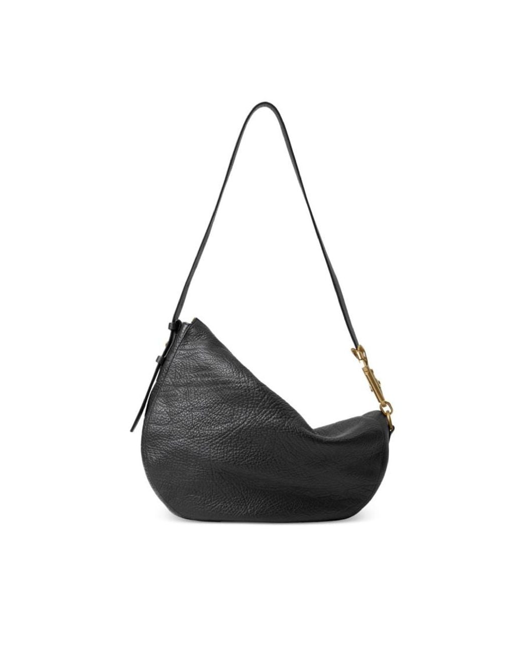 Burberry Black Leather Knight Shoulder Bag