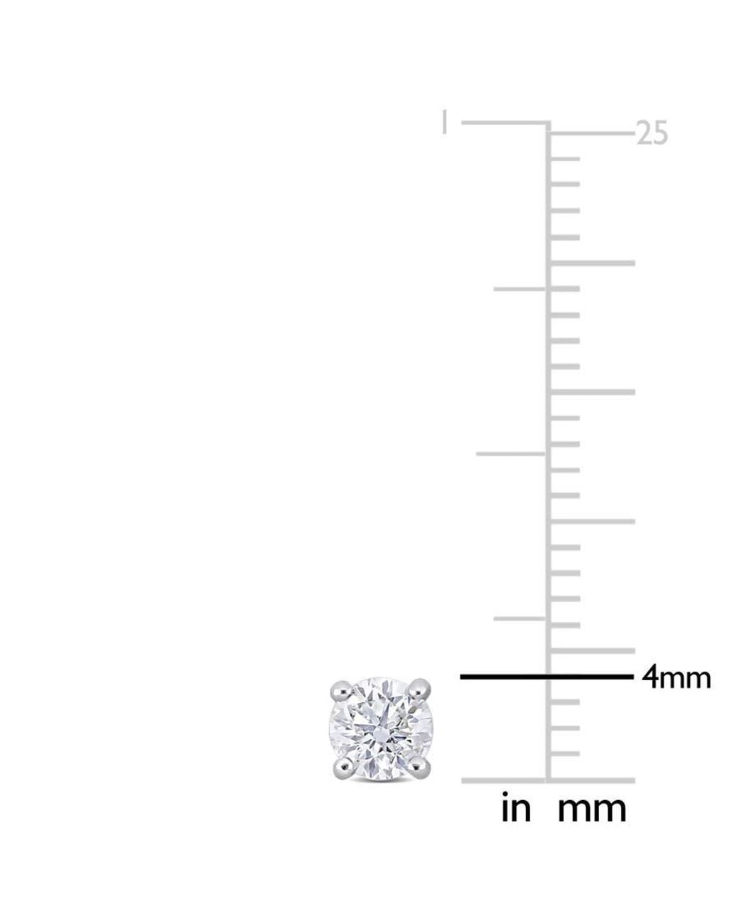 Created Forever Metallic 1/2Ct Tdw Lab-Created Diamond Solitaire Stud Earrings for men